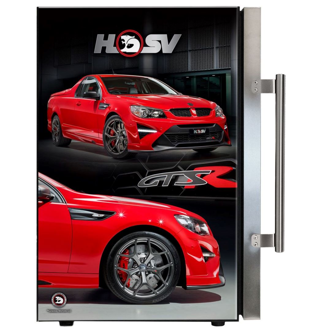 HSV GTSR Maloo branded 70LT bar fridge Add Your Number plate! Refrigerators 