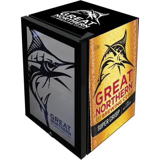 Great Northern Black Branded Glass Door Bar Fridge Refrigerators 