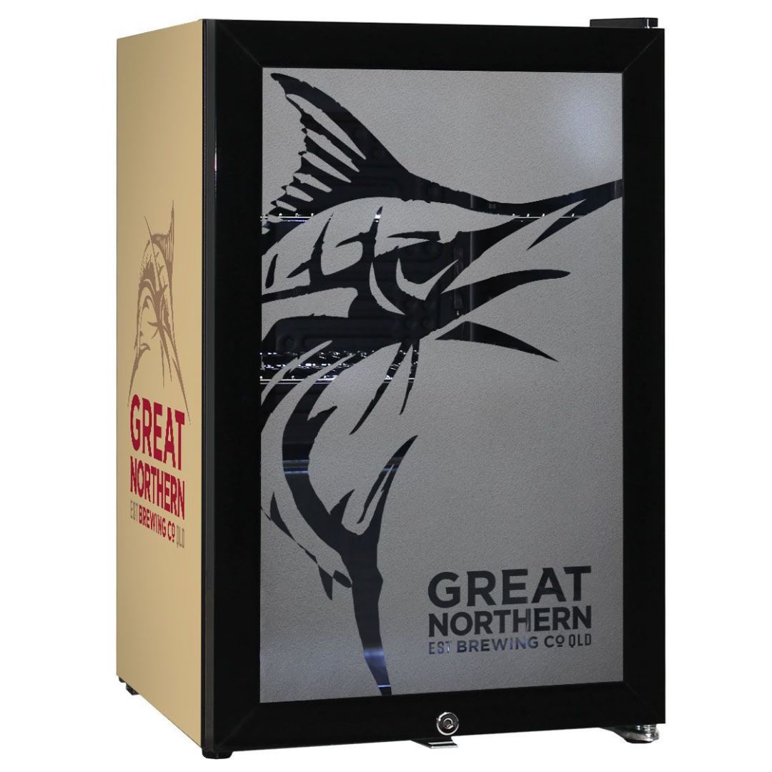 Great Northern 70LT Branded Glass Door Bar Fridge Refrigerators 