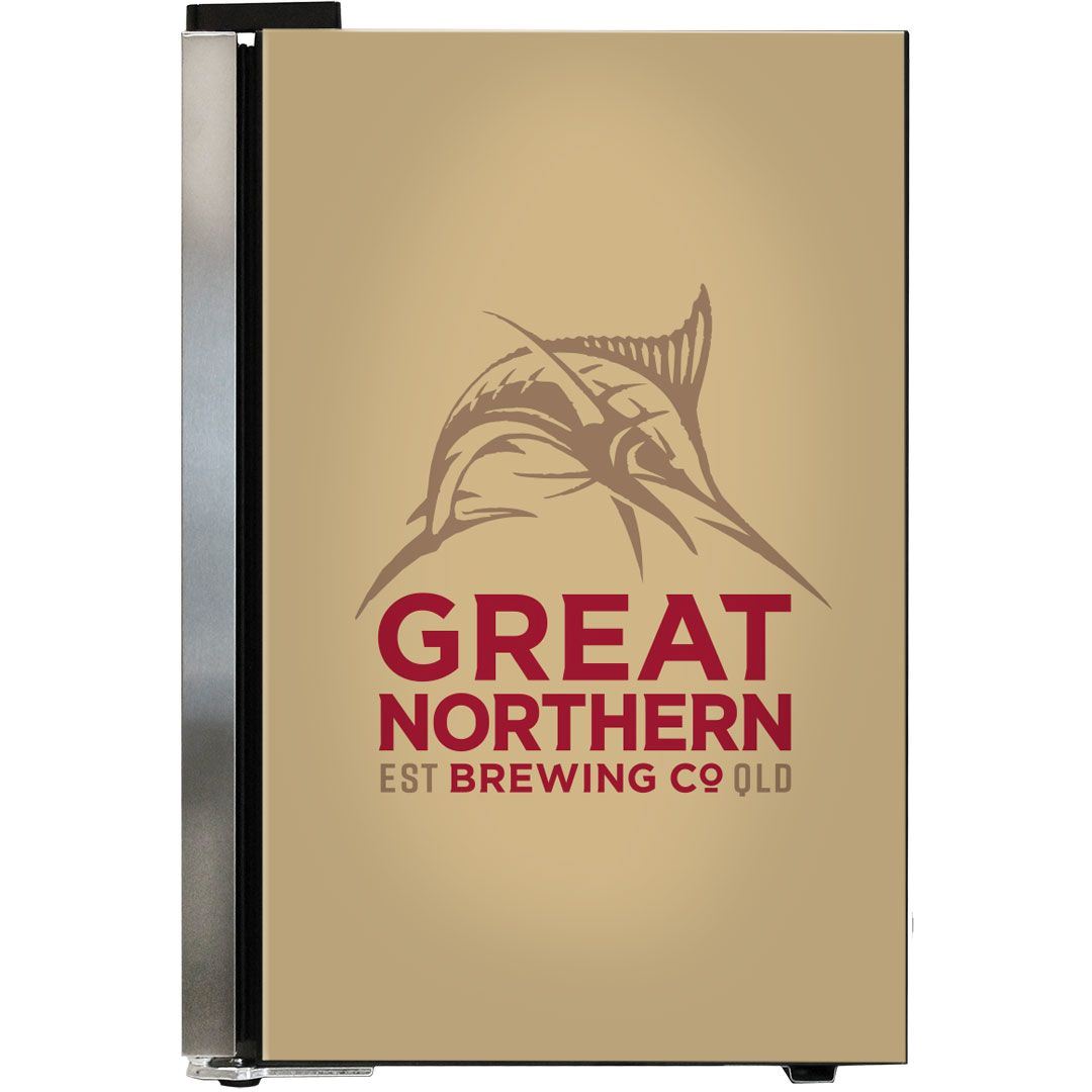 Great Northern Bar Fridge - 70LT Branded Glass Door Bar Fridge Triple Glazed Refrigerators 