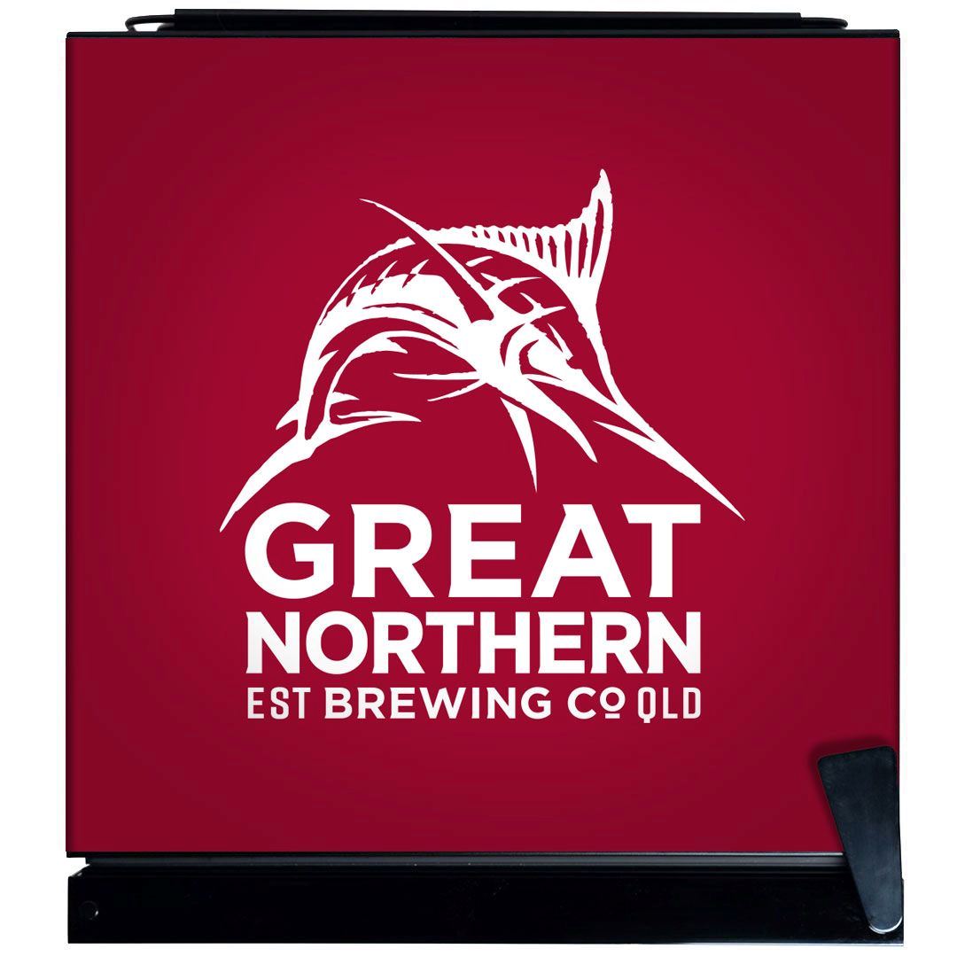 Great Northern Red Branded 70LT Glass Door Bar Fridge Refrigerators 