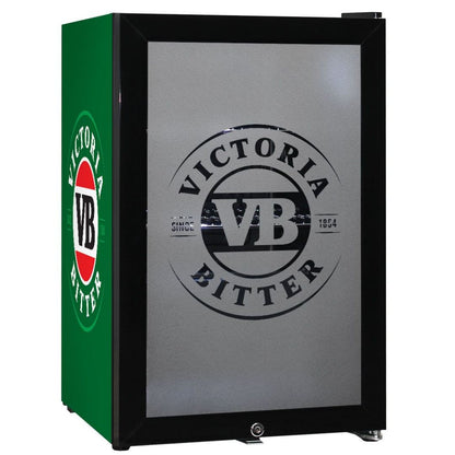 Victoria Bitter VB Bar Fridge - 70LT Glass Door Bar Fridge Refrigerators 