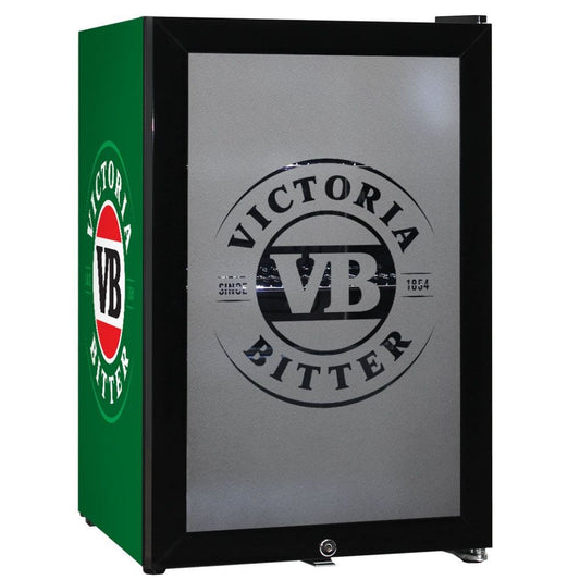 Victoria Bitter VB Bar Fridge - 70LT Glass Door Bar Fridge Refrigerators 