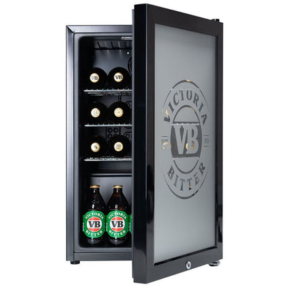 Victoria Bitter VB Bar Fridge - 70LT Glass Door Bar Fridge Refrigerators 