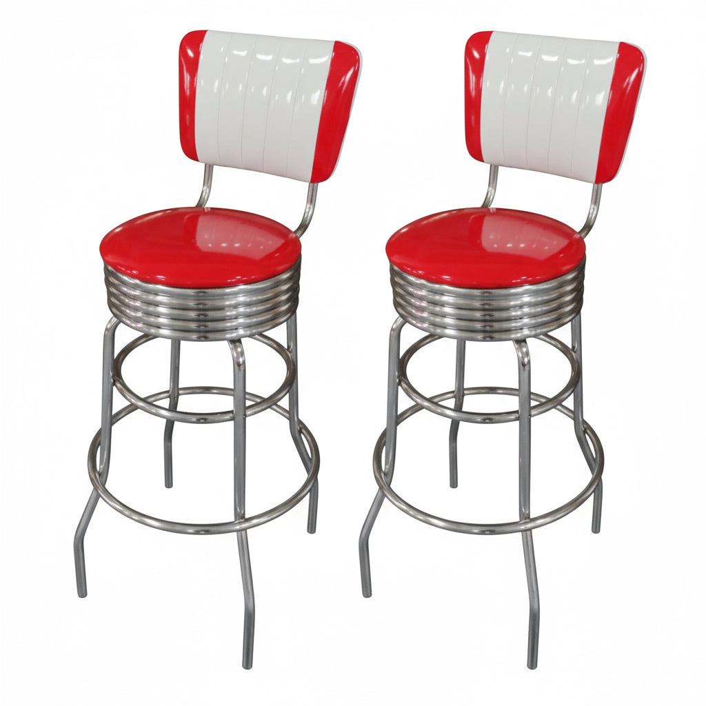 1950s Furniture Retro Counter Stools Dollhouse Retro Bar With Red
