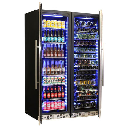 Great White Combination Upright Beer And Wine Refrigerator Refrigerators 