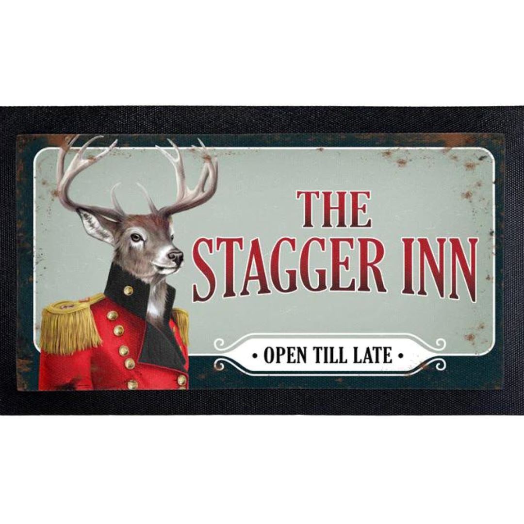 The Stagger Inn Premium Bar Runner Bar Mat 