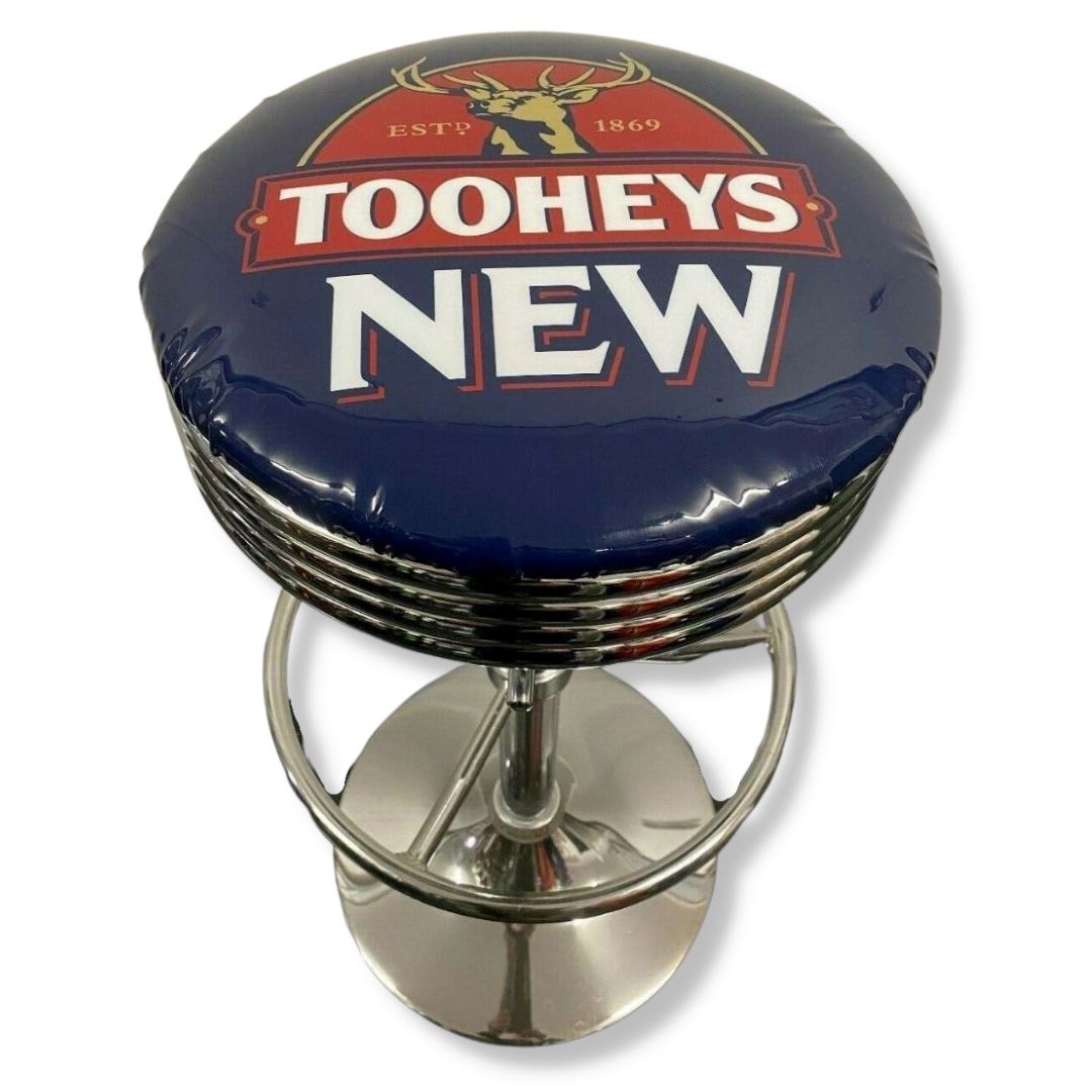 Tooheys New Retro Bar Stool Retro Bar Stools Chrome 