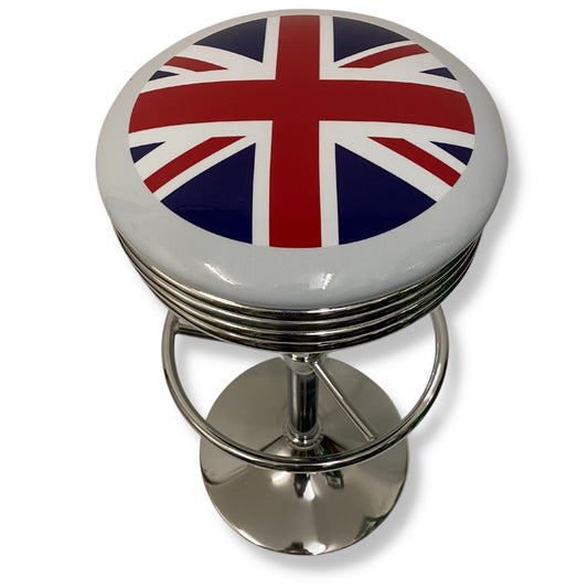 Union Jack UK Flag Retro Bar Stool Retro Bar Stools 