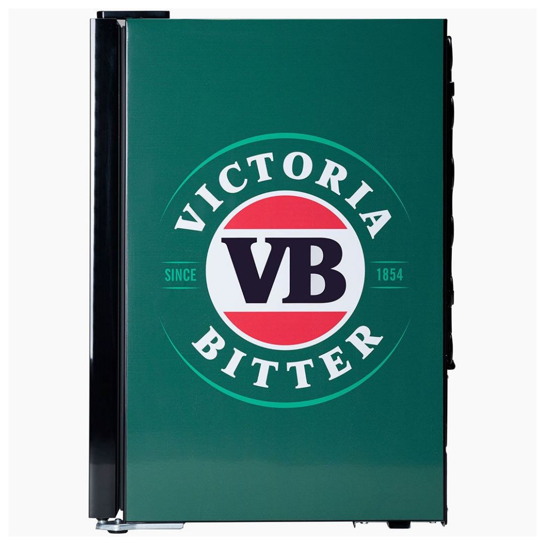 Victoria Bitter VB Bar Fridge - 70LT Glass Door Bar Fridge Refrigerators 