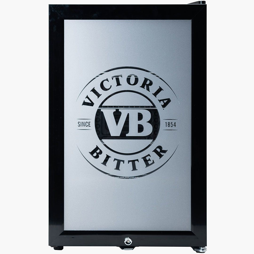 Victoria Bitter VB Bar Fridge - 70LT Glass Door Bar Fridge Refrigerators 