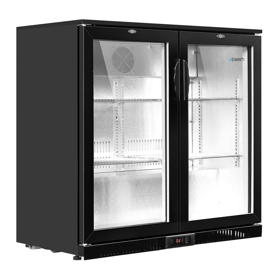 Whistner Bar Fridge 2 Glass Door 198LT Refrigerators 