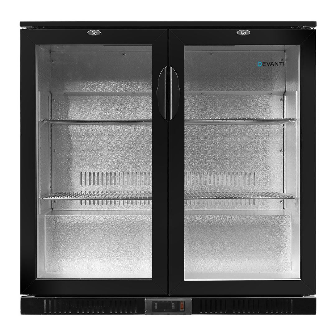 Whistner Bar Fridge 2 Glass Door 198LT Refrigerators 