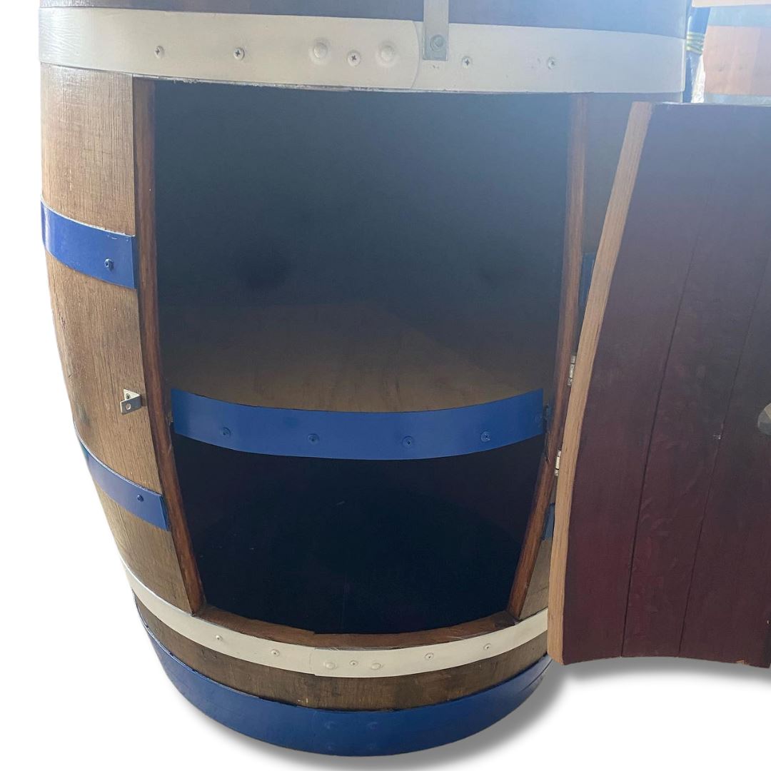 Wine Barrel Storage Cabinet Custom Built Wine Barrel 