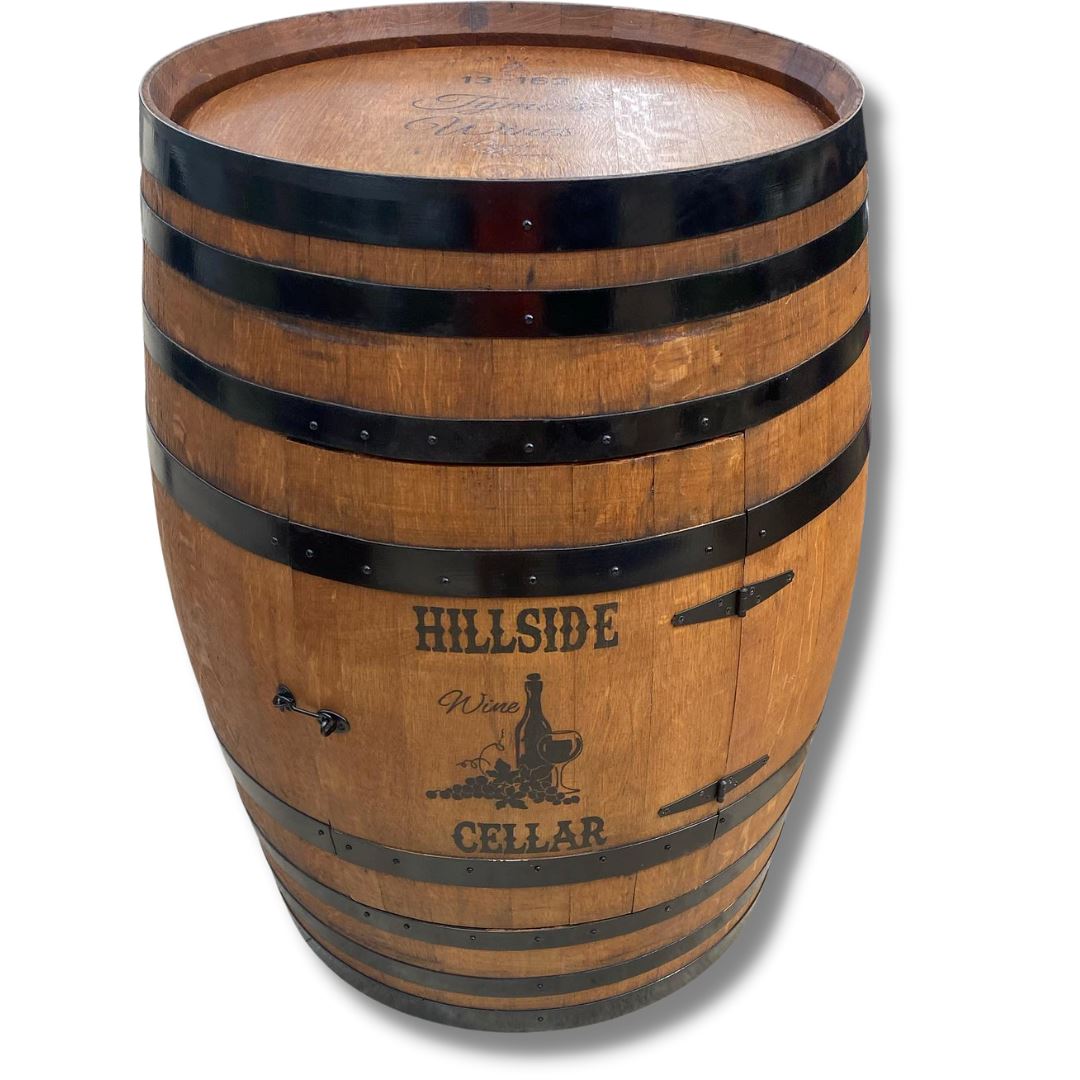 Wine barrel deals cabinet for sale